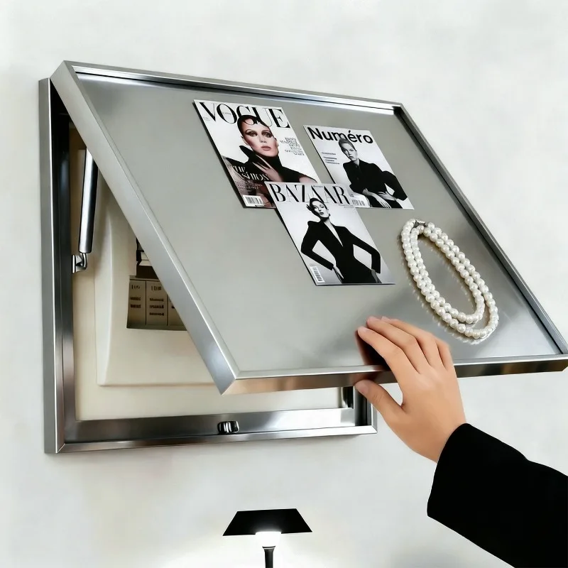 Magnetic suction stainless steel aluminum alloy meter box occlusion decorative painting entrance mural