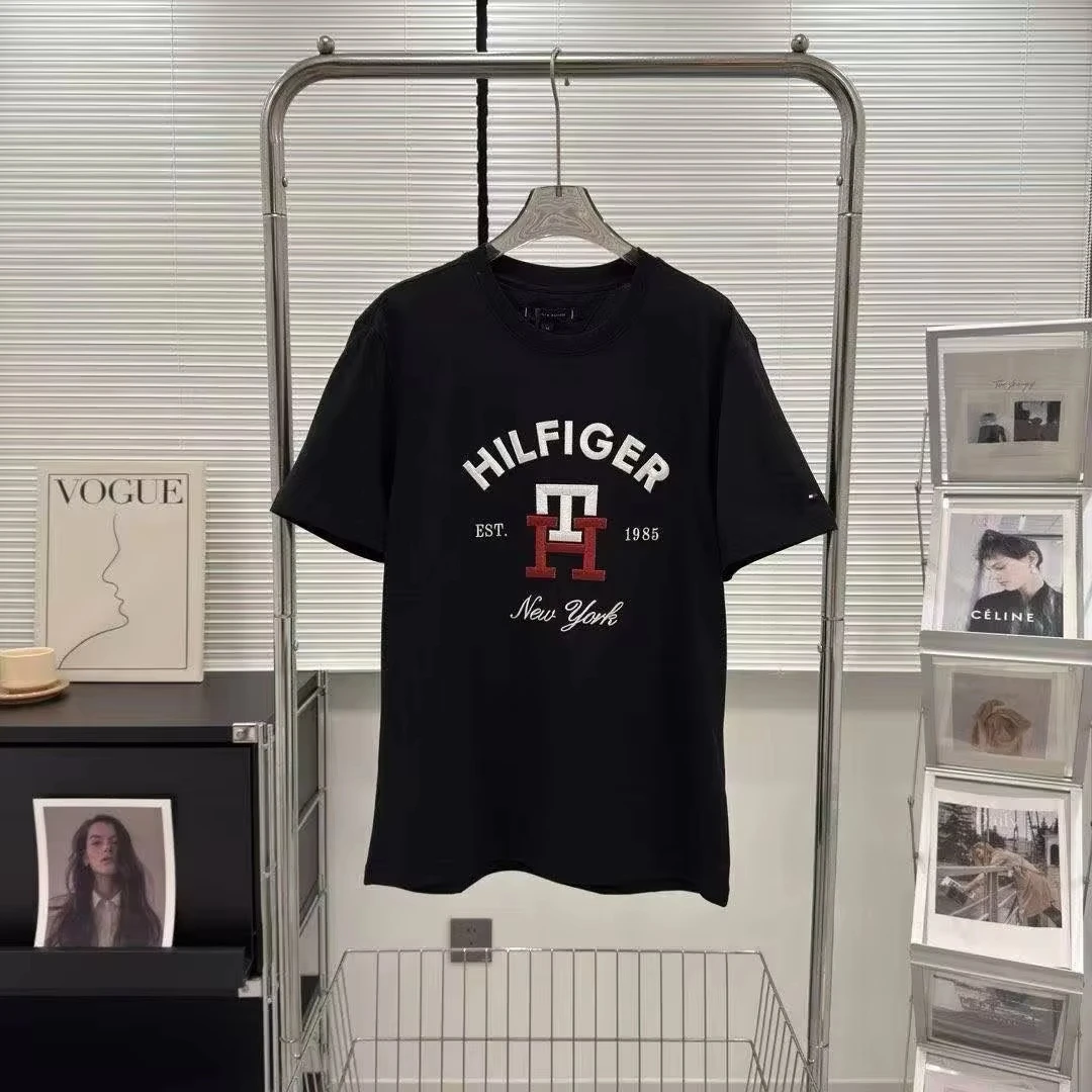 

New High Quality Trend Vintage Angeles Niche Fashion Brand Tee Women's Casual Loose Versatile Trendy Short Sleeved T-shirt Tops