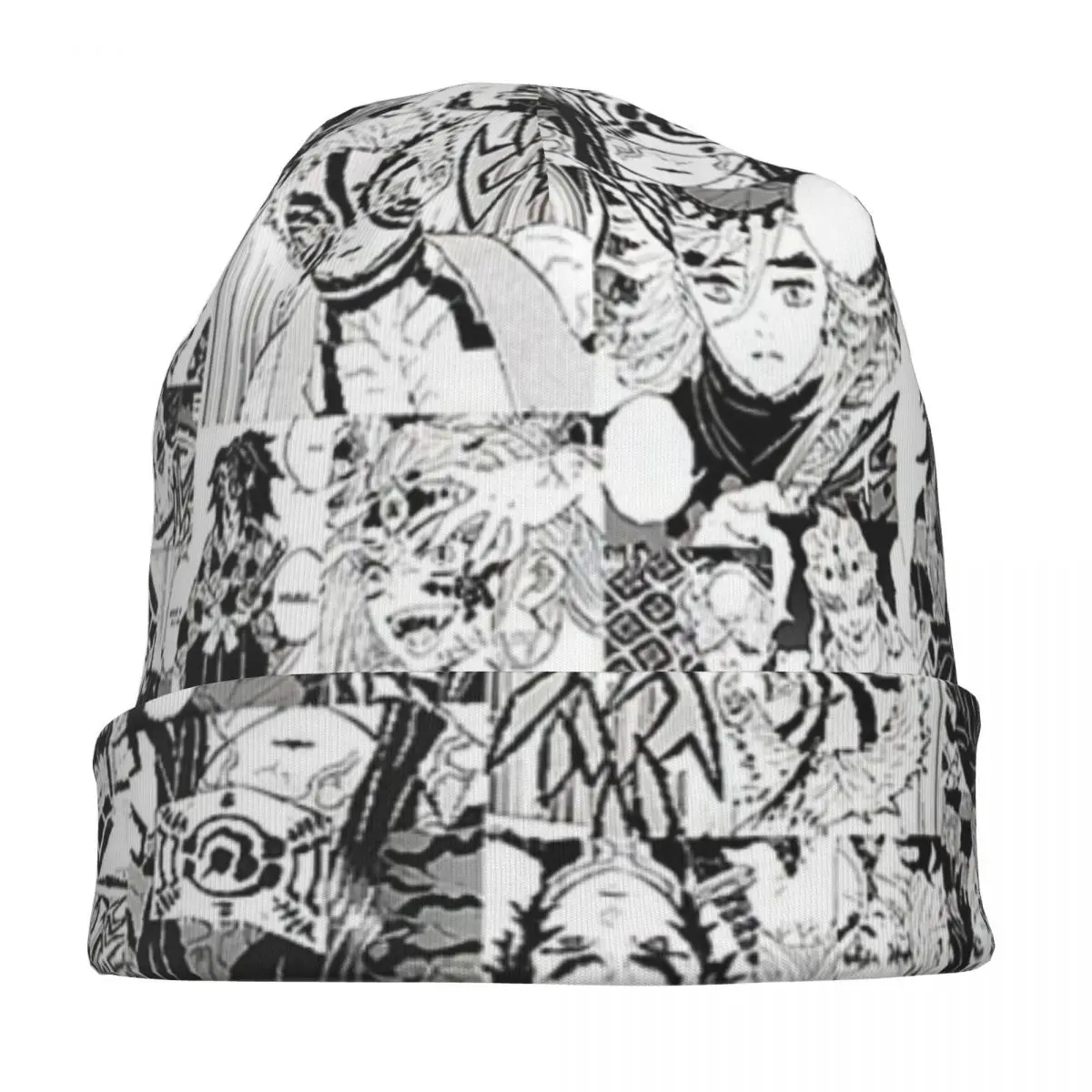 شيطان القاتل الشياطين نسخة Skullies قبعة صغيرة دافئة الخريف الشتاء في الهواء الطلق قبعة محبوك بونيه قبعات للرجال النساء الكبار