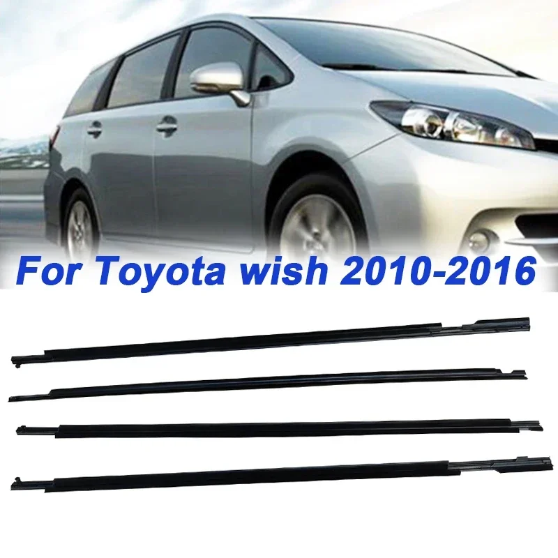 

For Toyota wish 2010-2016 Car Side Window Weather Strip Moulding Trim Weatherstrip Sealing Waterproof Pressure Strip