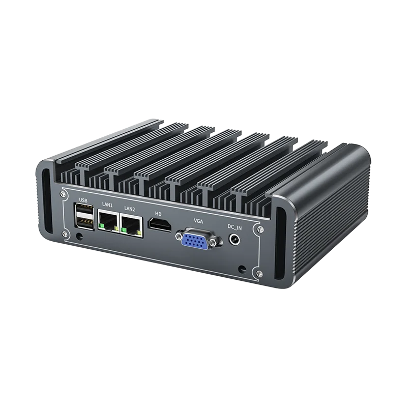 IKuaiOS Fanless Nano IPC 11th Gen Core 2LAN 2COM RS232 RS485 per l'automazione IoT Machine Vision compatibile Ubuntu Win11 1449-12