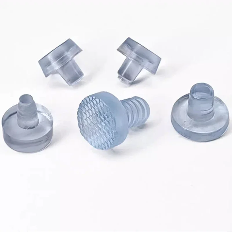 Soft Rubber Embedded Furniture Table Chair Leg Feet Bottom Glide Slide Pad Floor Protector Table Foot Nail Buffer Slip Resistant