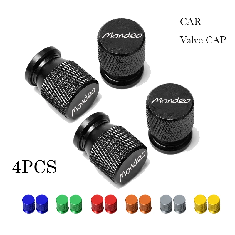 

4PCS Car Wheel Tire Valve Caps Tyre Stem Covers Airdust Waterproof For Ford ford Mondeo MK3 MK4 MK5 Auto Accessories