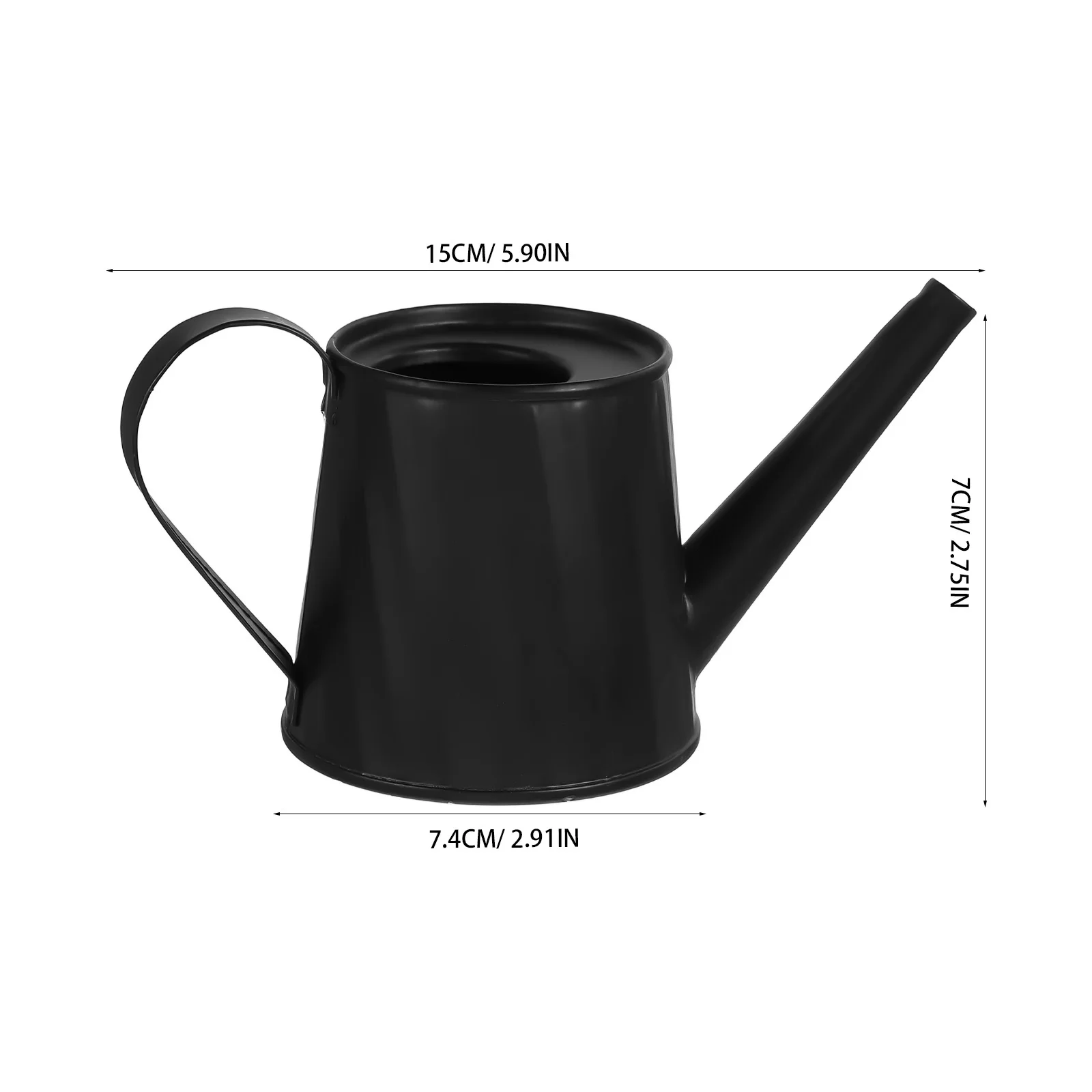 علبة سقاية معدنية صغيرة نباتات داخلية إبريق حديقة صغير مقبض مريح وعاء بونساي عصاري وعاء مياه مزخرف