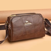 Luxury Kangaroo New Genuine High Quality Soft Leather Women Purses Cofrossbody Bag Designer Brand Ladies Shoulder Crossbody Bags