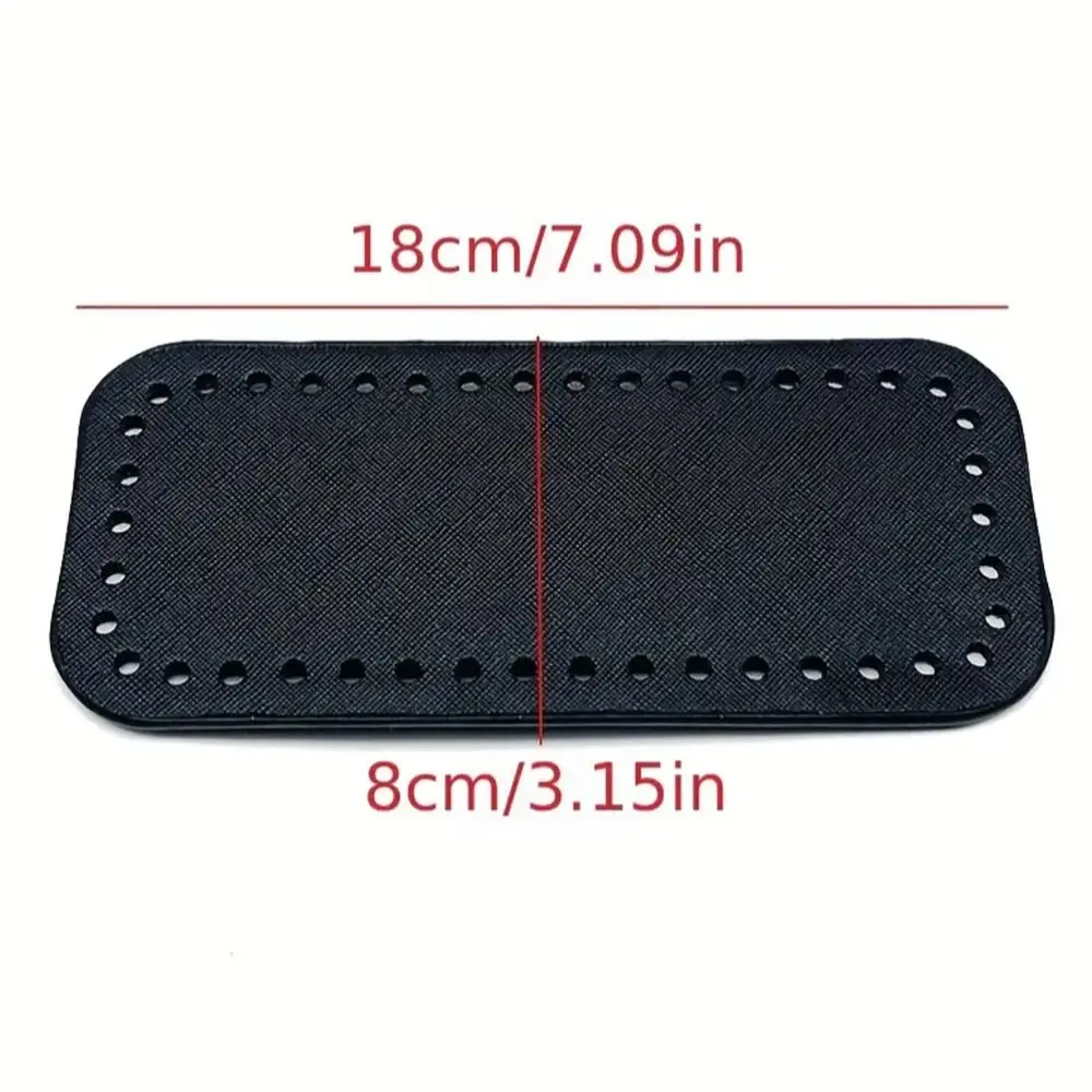 Вязаная крючком сумка из искусственной кожи с отверстиями. Прямоугольная вязаная сумка. Основание для изготовления сумок. Кошелек. Износостойкое дно ручной работы.