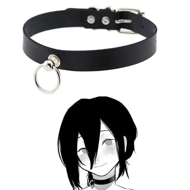 Anime Kettensäge Mann Reze Cosplay Choker Dark Rock PU Leder Halskette Punk Gothic Harajuku Schlüsselbein Kette Schmuck Zugriffs