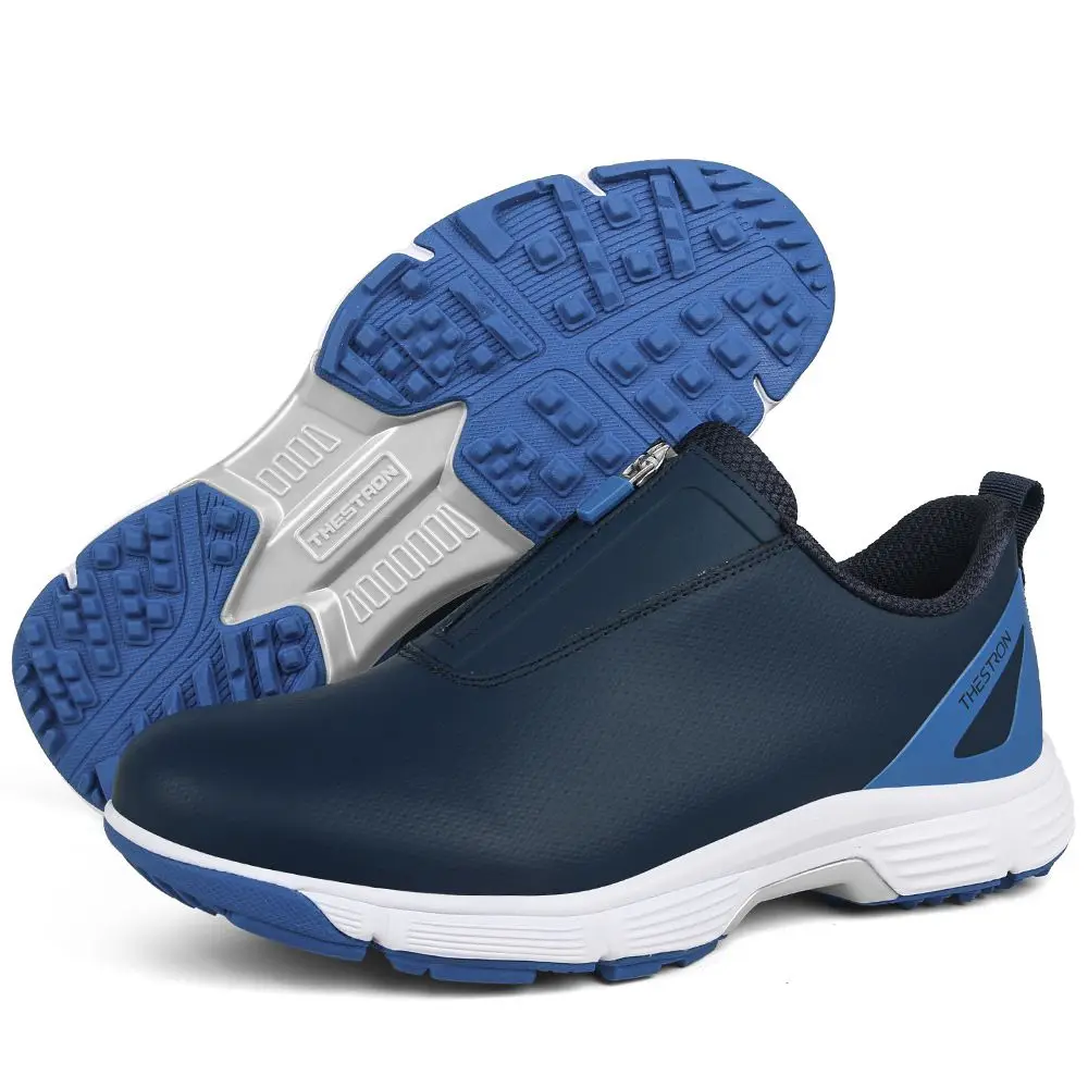 2025 Men's Luxury Brand Walking Shoes Designer Golf Sneakers Men's Leather Golf Trainers