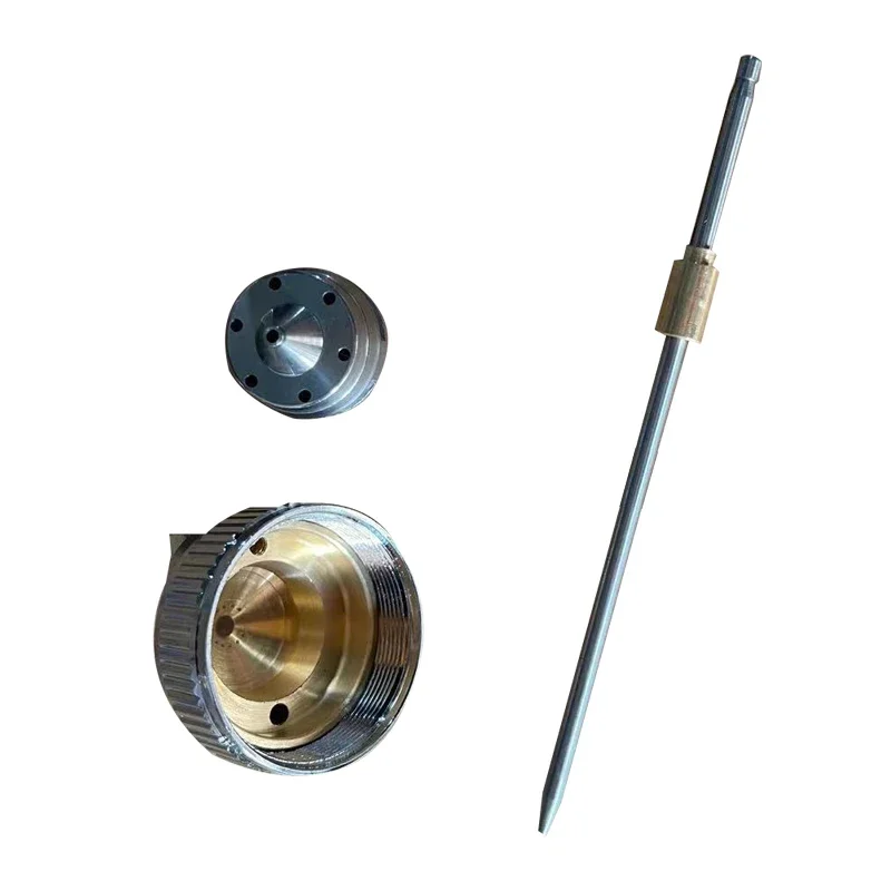 Accesorios para pistola pulverizadora H-827 1,4mm/1,7mm/2,0mm tapa de aguja juego de tres piezas componentes neumáticos repuestos accesorios para