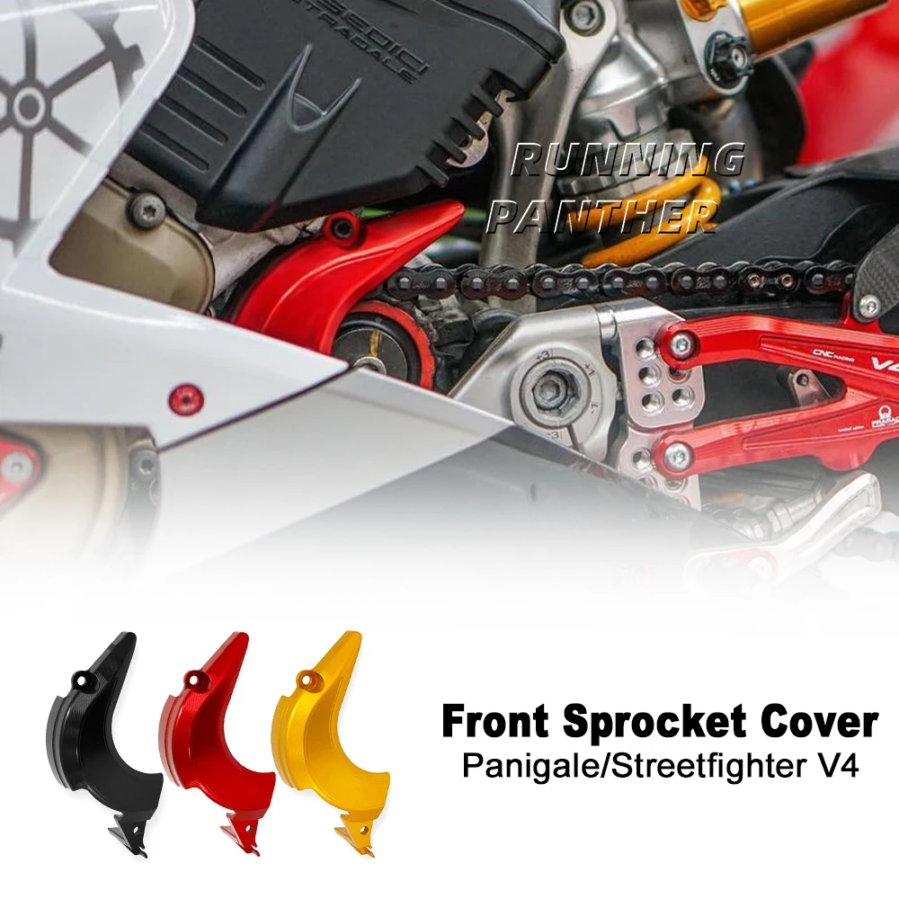 

2018-2024 For Ducati Streetfighter V4 S Panigale V4 S R Motorcycle Front Sprocket Cover Case Saver Protector Chain Guard