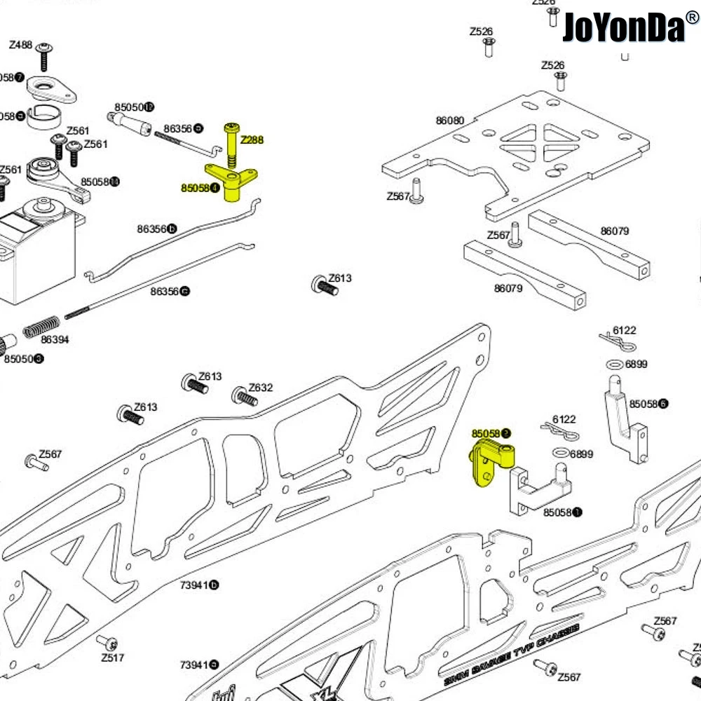 #85058 aluminiowy podnośnik przepustnicy dla RC 1/8 HPI Savage X XL 5SC 4.1 25 SS 4.6 5.9 2.4 KM STD