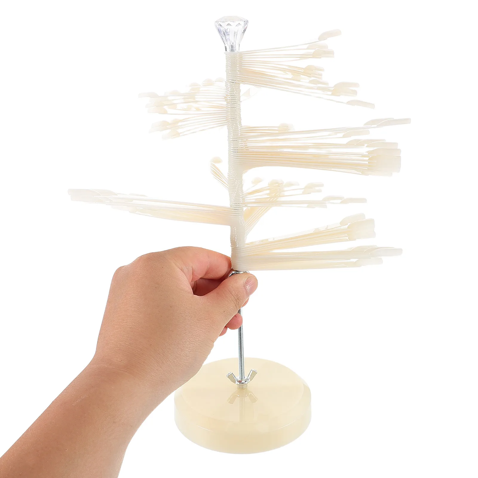 

Nail Art Color Chart Display Stand Spiral Fan Shaped 120 Tips False Nail Color Practice Tools DIY Salon Gel Polish Display Rack