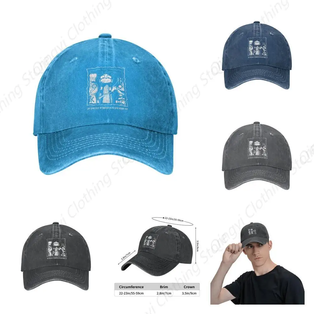 Baseball Cap Johnny The Homicidal Anime Maniac Vintage Jeans Hats Denim Washed Trucker hat for Men Women Blue