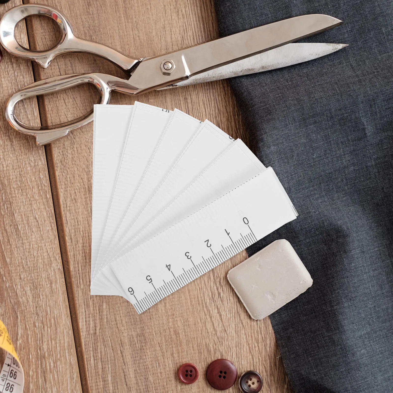 100pcs Disposable Double-Sided Paper Measuring Tape Measure Ruler Tape For Medical Baby Head Use