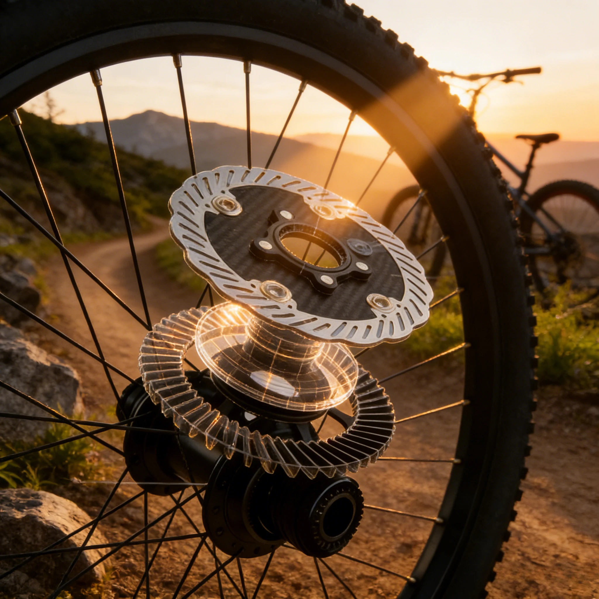 

Карбоновый тормозной ротор для горных/шоссейных велосипедов | 140/160 мм плавающий подшипник на 6 болтах/с центральным креплением, предотвращающий деформацию, высокопрочный