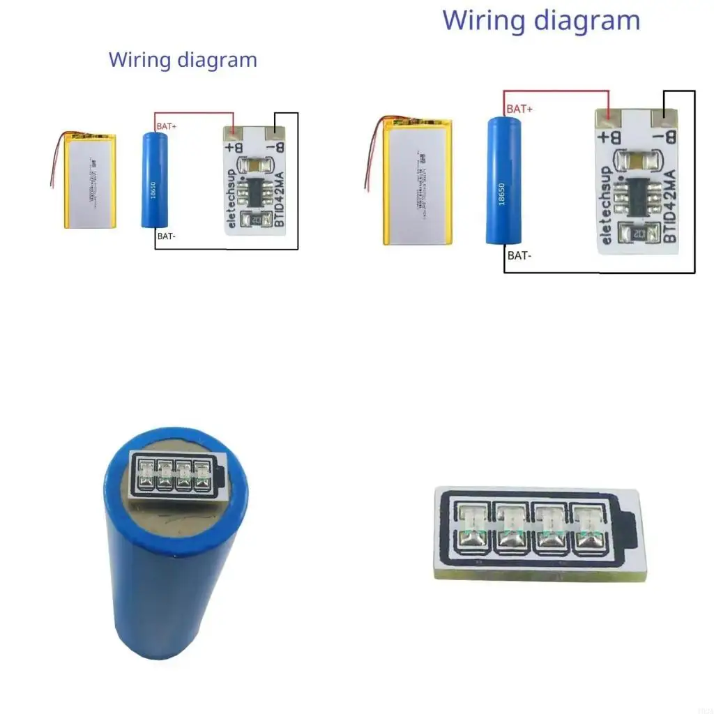 193A Small 3.7V 4.2V Po Battery Power Indication Light Lightweight And Discharge LED Board