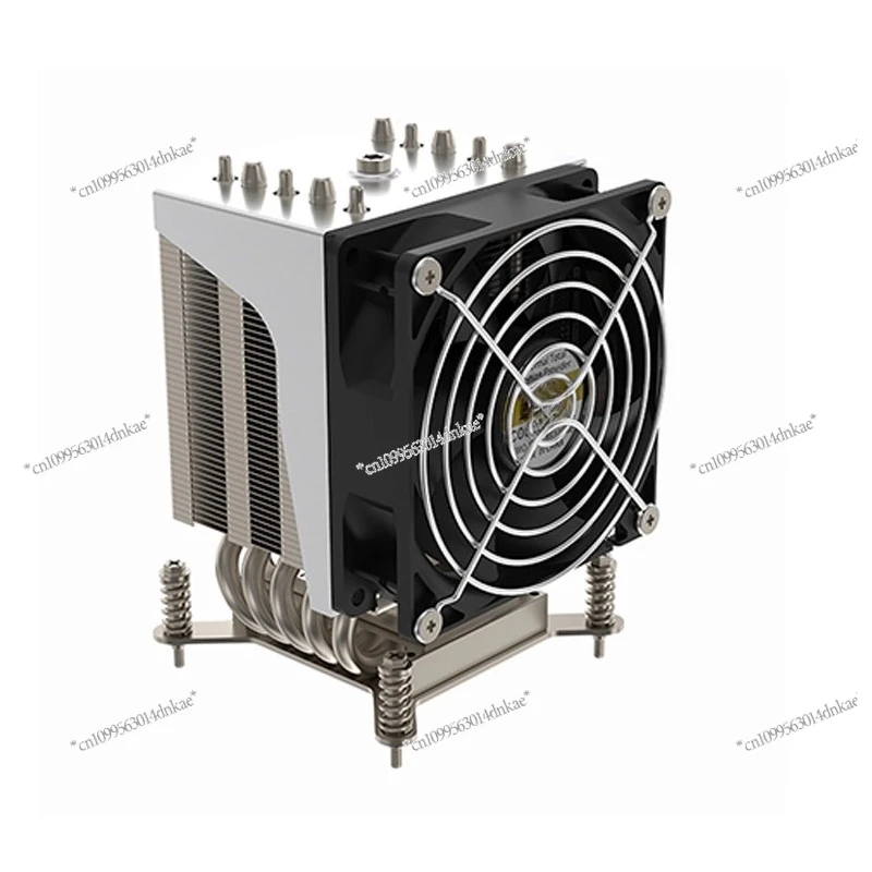 R19 Side Blowing 4U Industrial Control CPU Radiator Fan with Five Heat Pipe for 2011 1700 115X Compatible with X99 Main Board