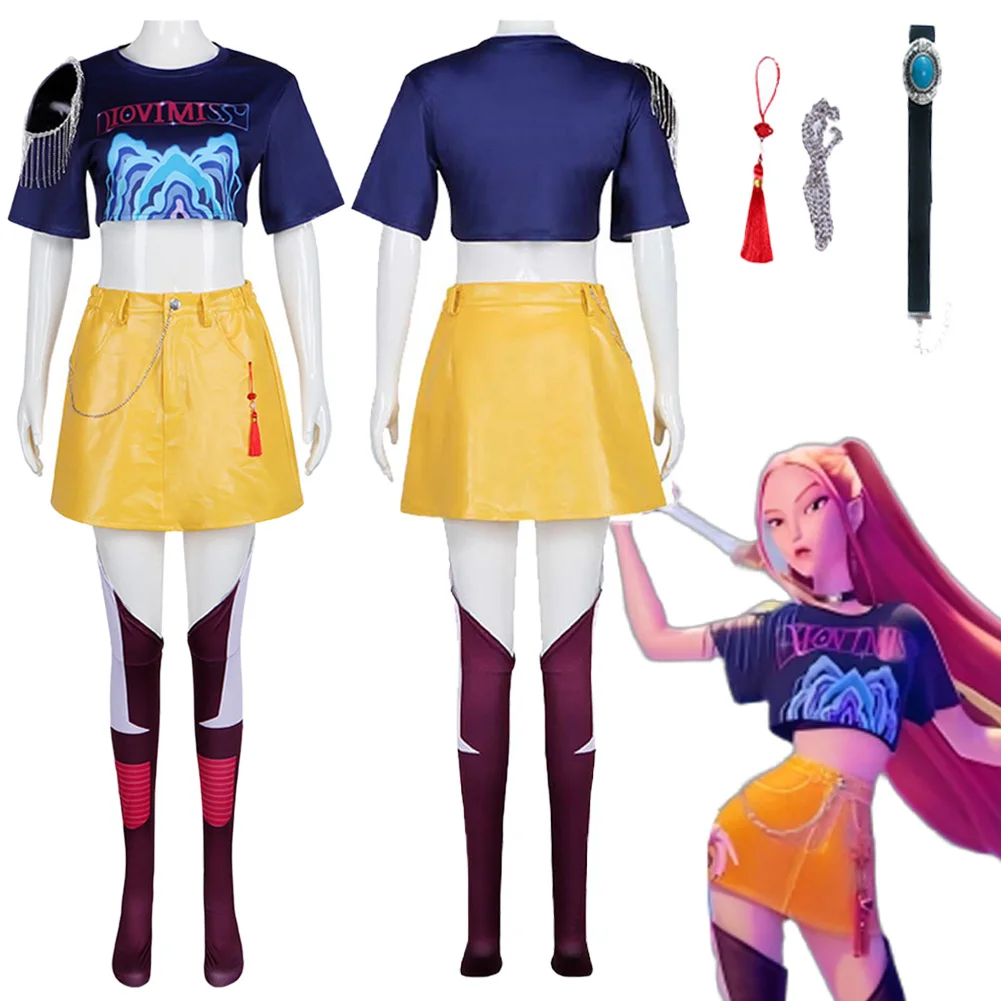 

Fancy Dress Demon Hunter of KPop Mira Cosplay For Women Clothing 2025 Cartoon Costume Adult Woman Fantasia Party Outfits