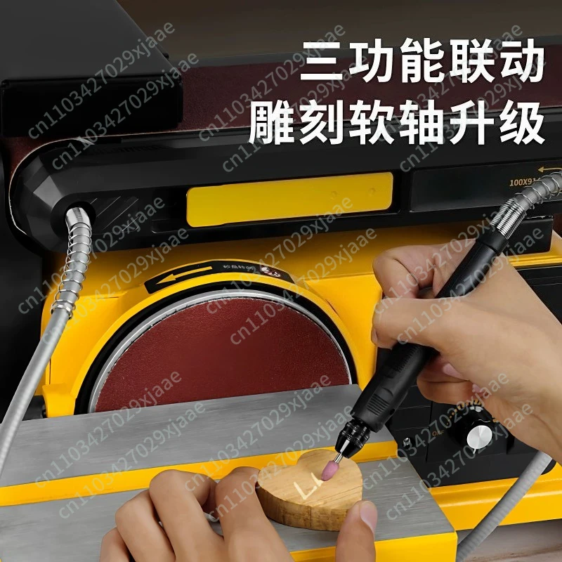 Belt sand machine multi-functional grinding engraving polishing