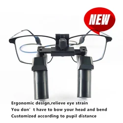 Burite New 6.5X Ergonomic Design 6.5X Ergo Prism Loupes Dental ENT Surgical IPD Customized Magnifying Glasses（ERGO-6.5X)