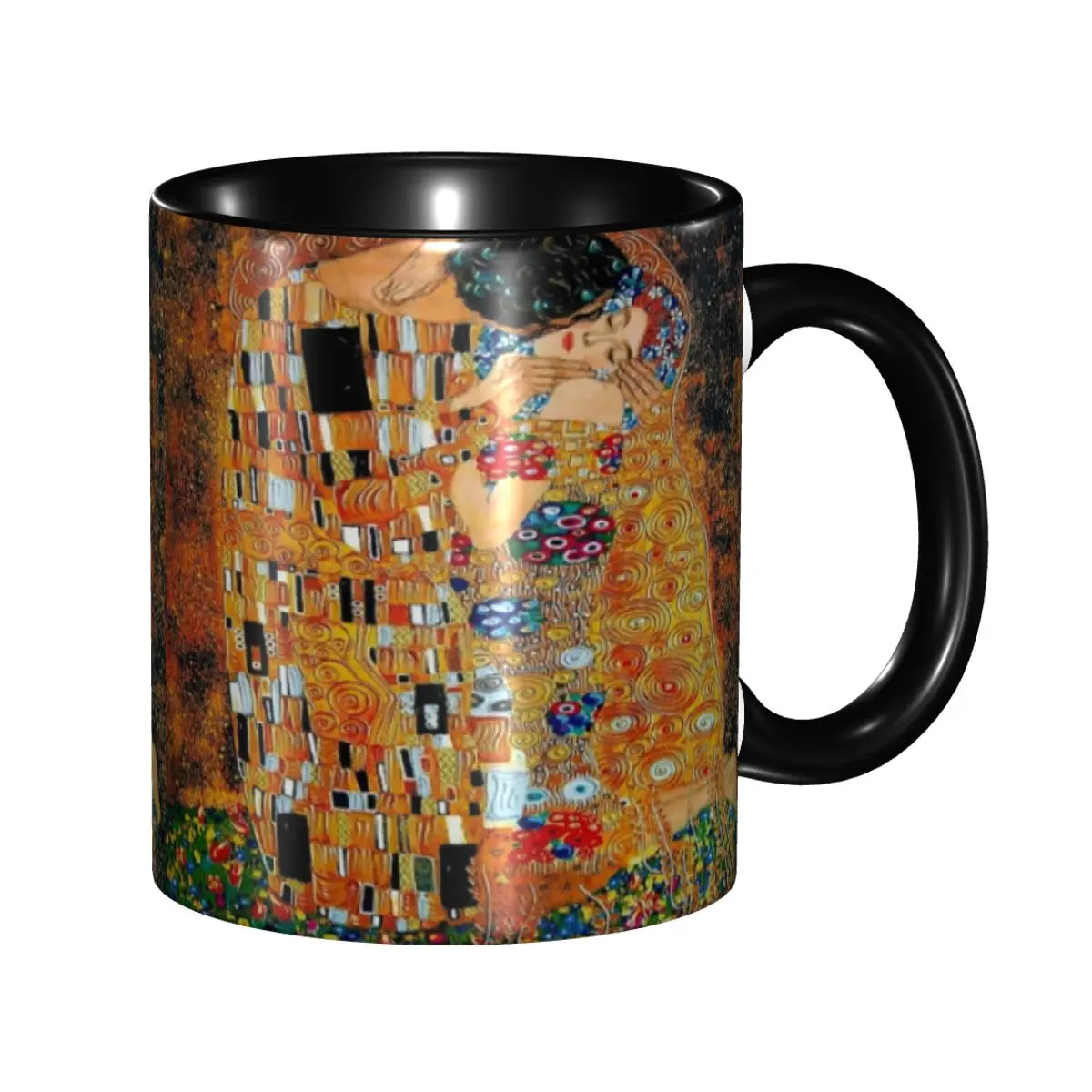 

Custom Gustav Klimt Mug DIY The Kiss Ceramic Milk Tea Coffee Cup