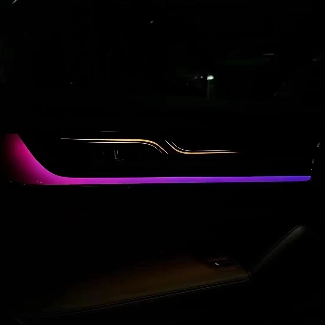 Premium Porsche Interior Ambient Lighting Kit for Cayenne Panamera Macan with 12 Color RGB CANbus Compatibility