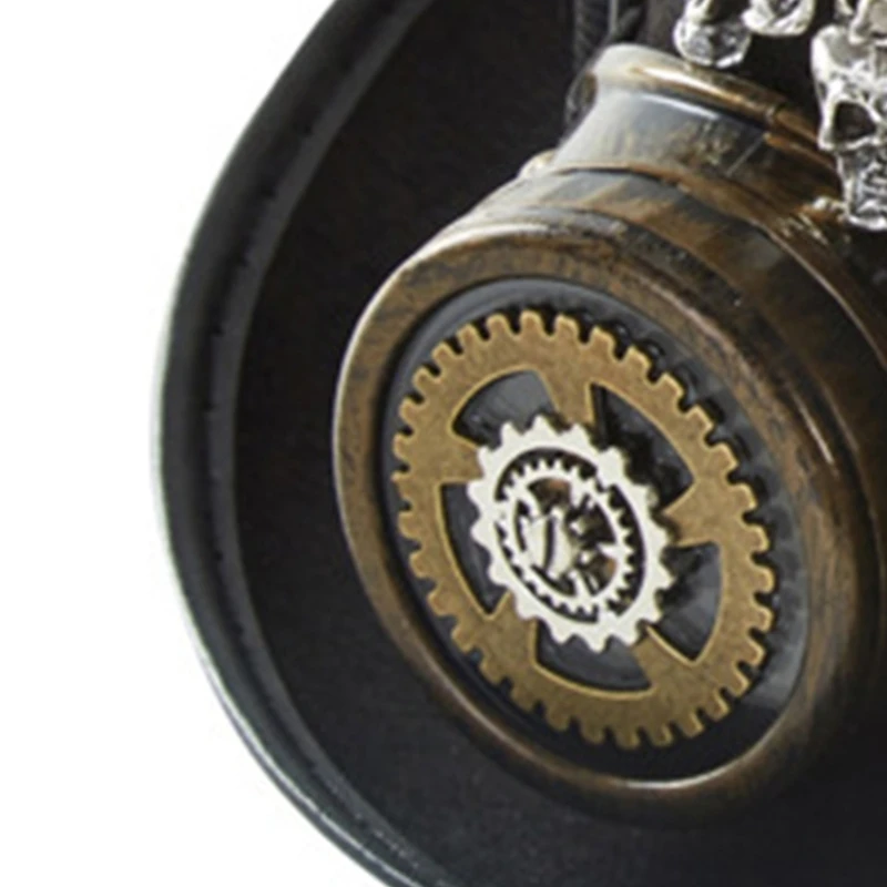 Steampunk Top Hat With Goggles Halloween Bowler Top Steampunk Time Hat