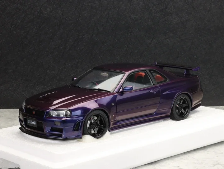 Autoart 1:18 R34 Z-tune JDM Simulation Limited Edition All Open Alloy Metal Static Car Model Toy Gift