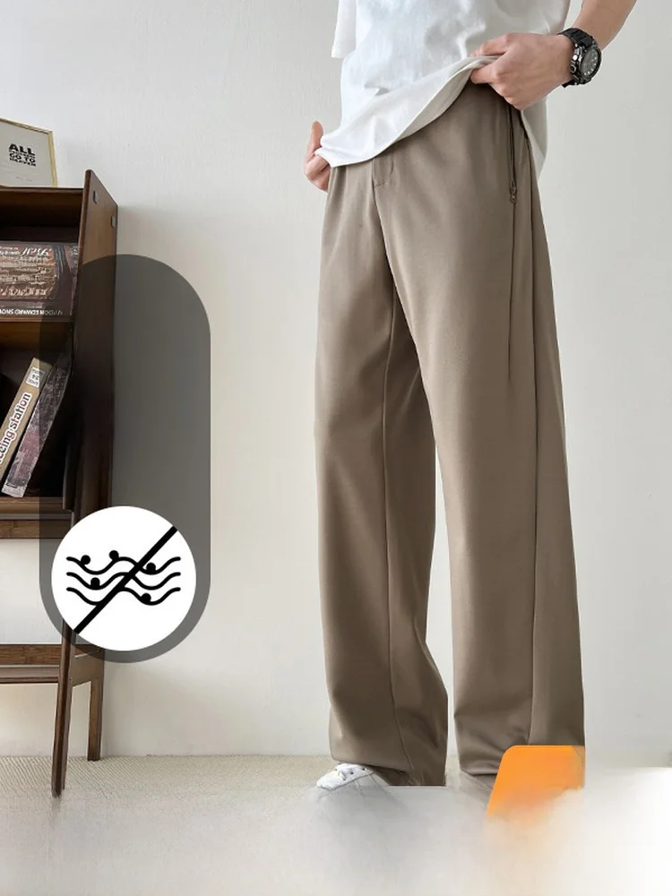 

Snow mid Flying 2026 Men's Loose Comfortable Sporty Casual Pants Straight Leg Versatile Daily High Slimming Effect
