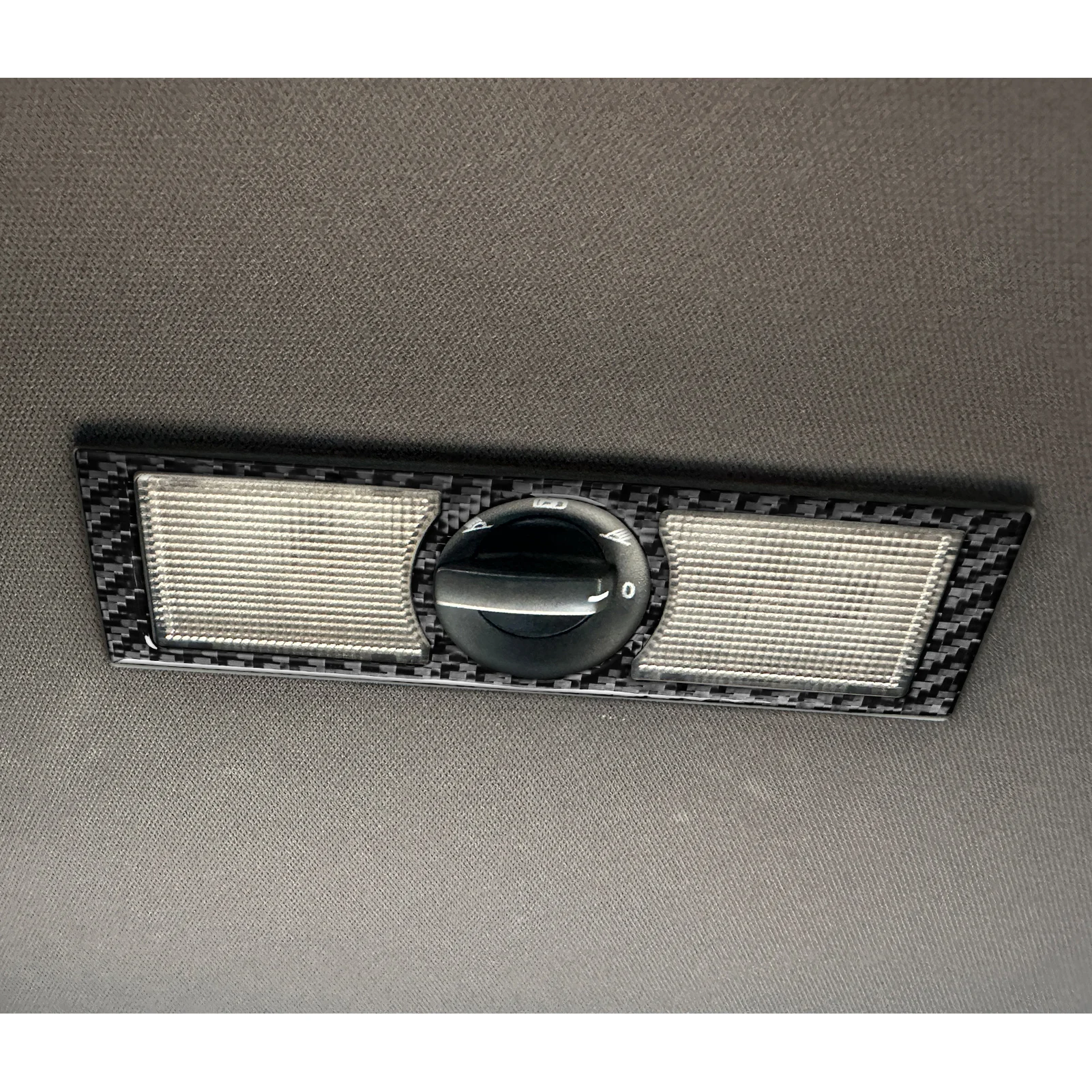 Real Carbon Fiber Car Accessories Rear Reading Light Soft Cover Sticker For SEAT Leon MK2 2005 2006 2007 2008 2009 2010 2011 12