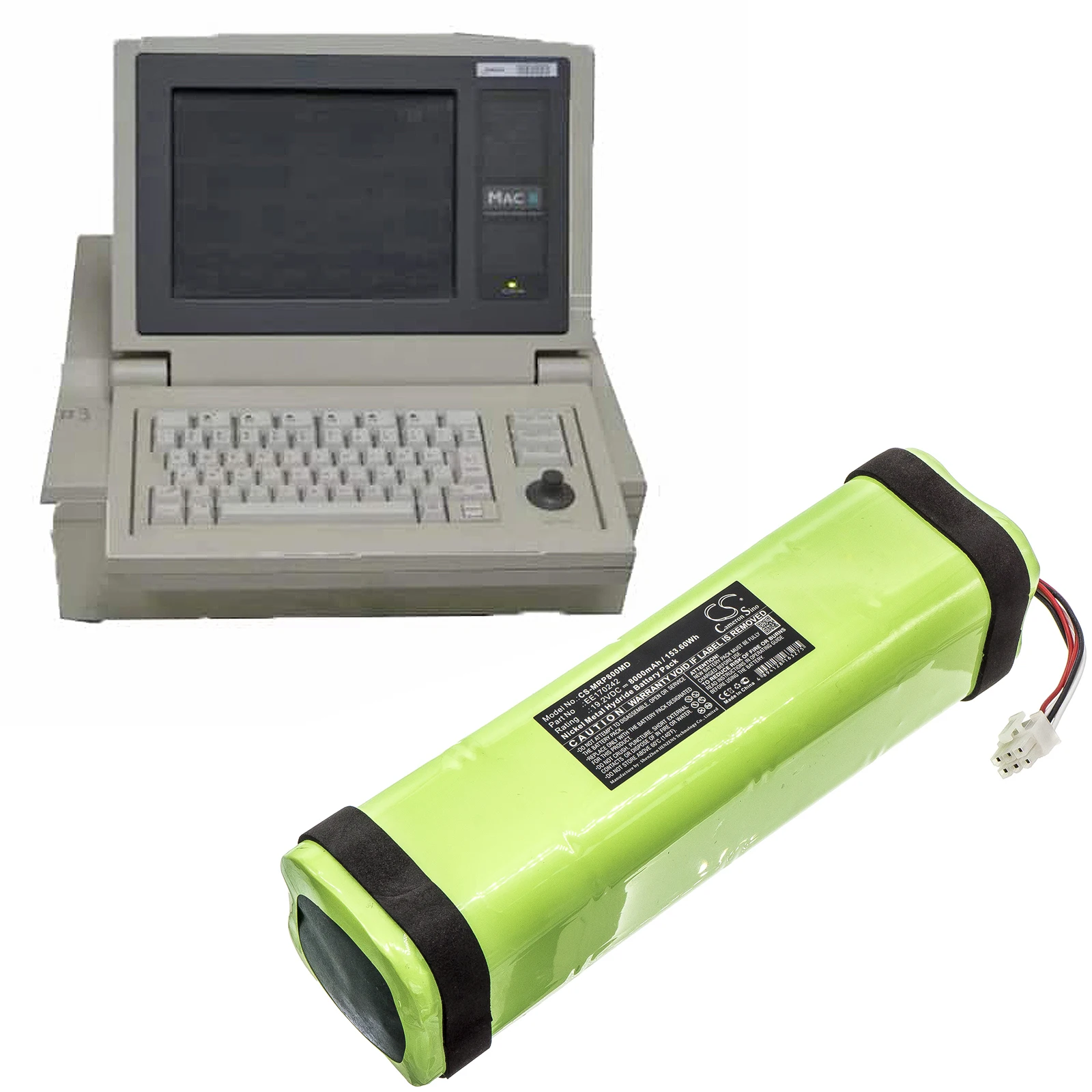 Ni-MH Medical Battery for GE, Marquette, 19.2V, 8000mAh, Compatible Models: ECG Recorder MAC 8, Mac 8 Monitor, MAC PC8 Monitor