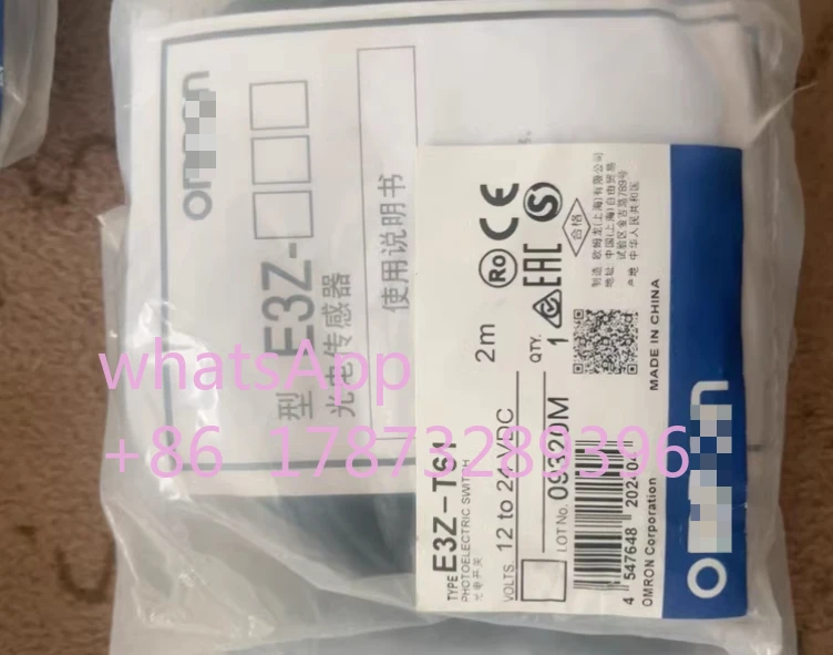 

Original, brand new, photoelectric sensor, model: E3Z-T61