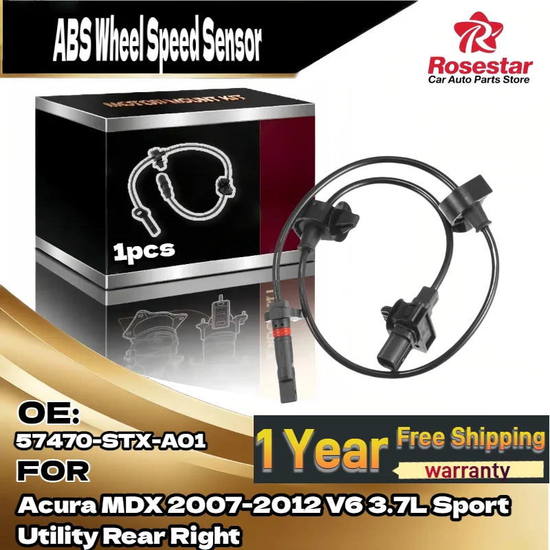 

OEM 57470-STX-A01 ABS Wheel Speed Sensor for Acura MDX 2007-2012 Sport Utility Rear Right