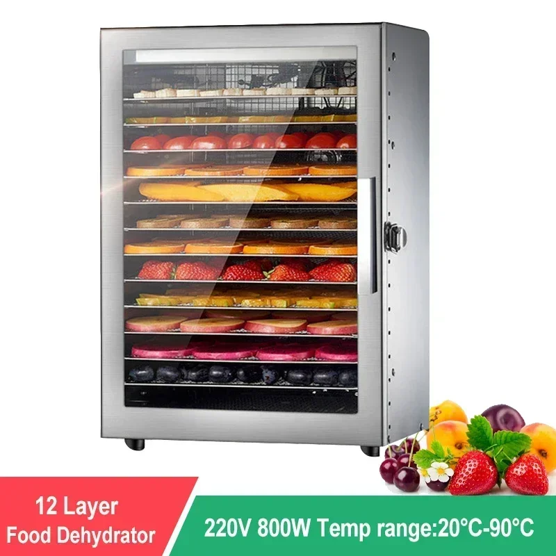 

12 Layers Food Dehydrator Machine Food Dehydration Dryer Fruit Dryer Household Vegetables and Pet Snacks Herb Dryer