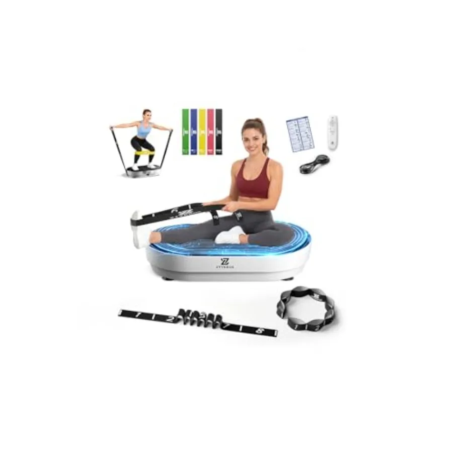 

Vibration Plate Exercise Machine, Enlarged Vibration Plate for Lymphatic Drainage Vibrating Plate Fitness, Whole Body Vibration
