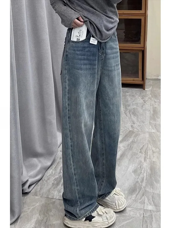 بنطال ذو قصة أرجل واسعة Y2K جلد نسائي شتوي سروال قصير مبطن بالصوف سميك مضاد للبرد ليلاً نحى الطبقات بطانة مزدوجة الطبقات مريحة