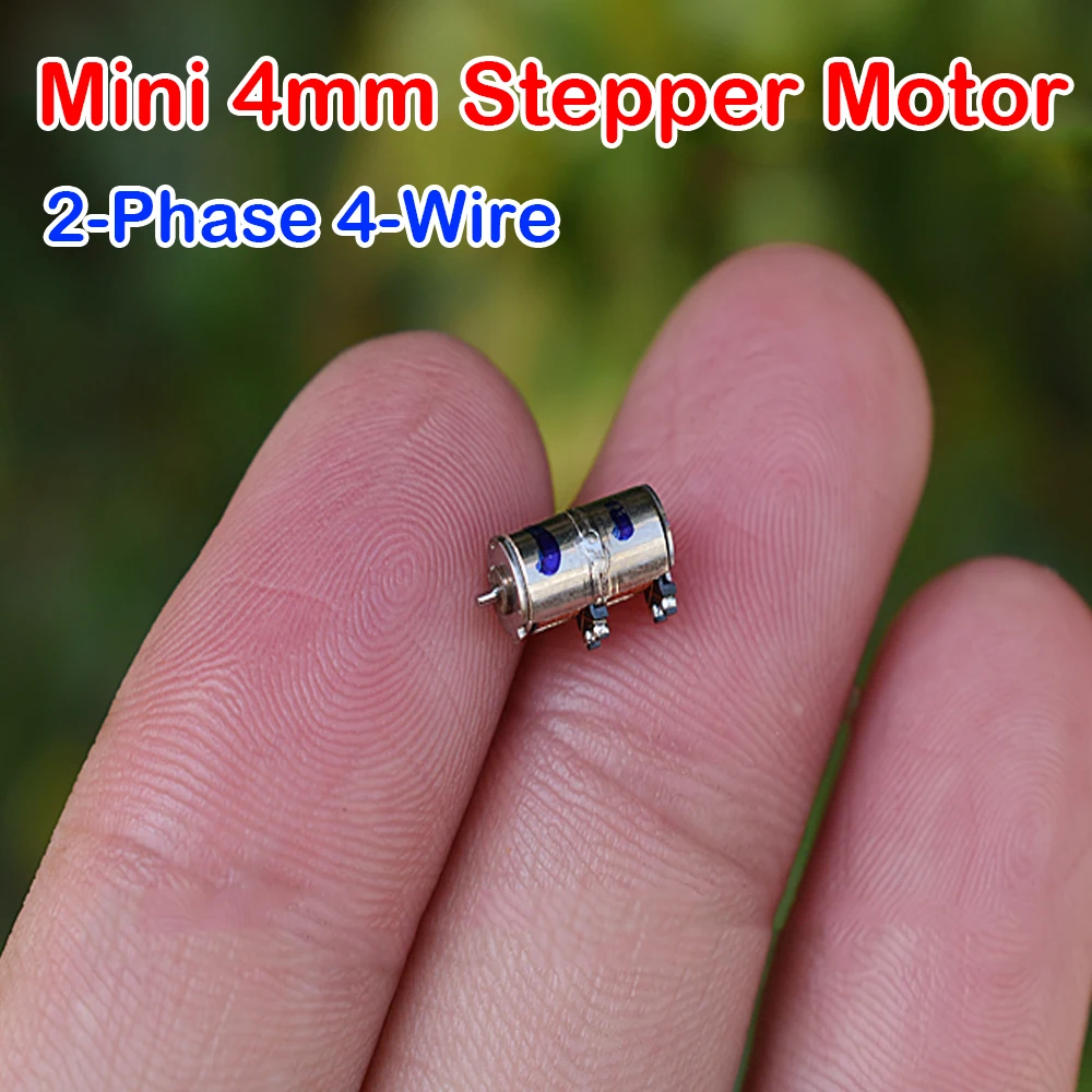 2PCS Mini 4mm 2-Phase 4-Wire Stepper Motor DC 5V 0.3A Stepper Motor Precision Exquisite Stepper Motor Digital Camera Appliances