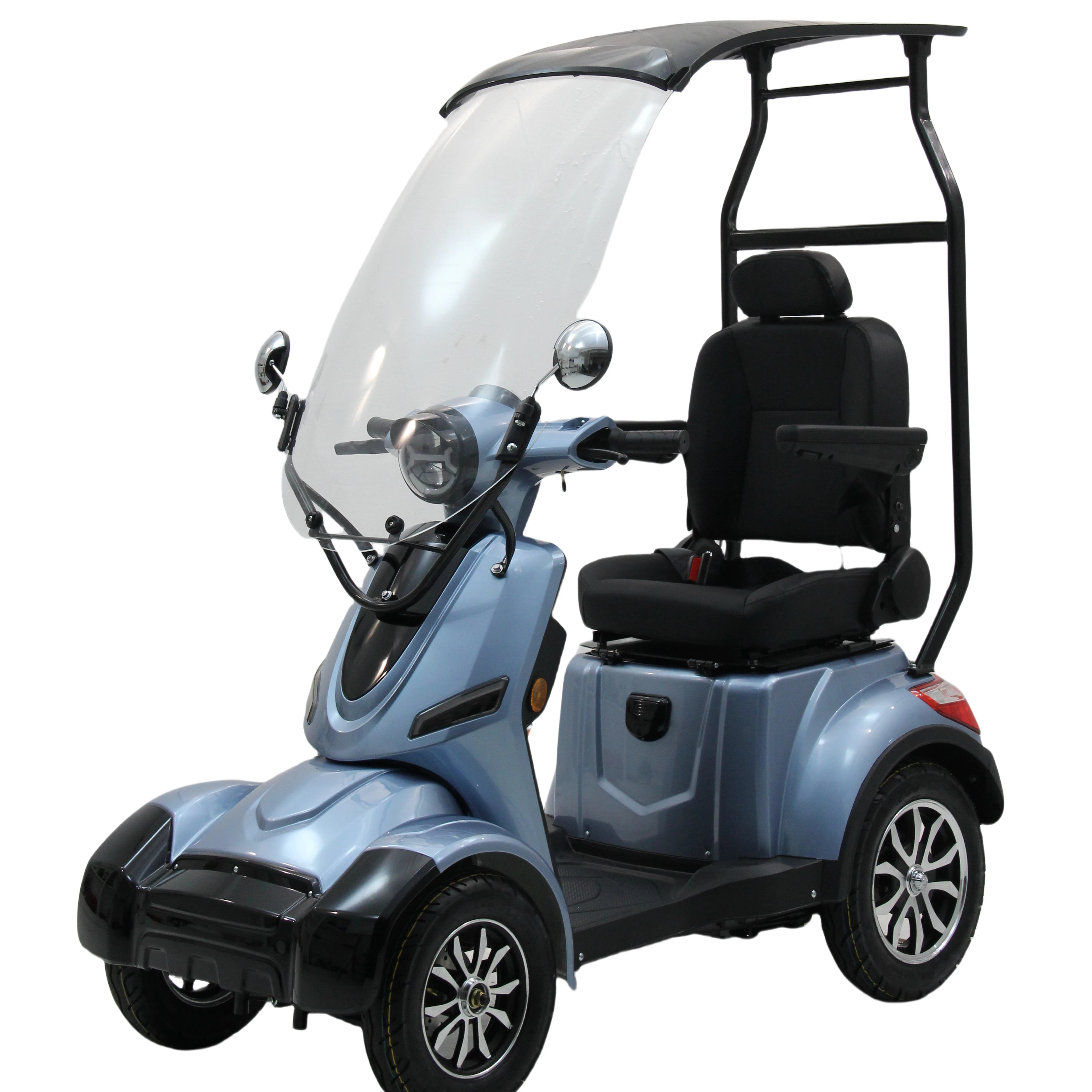Factory Hot Selling China Model Pika-Roof 4wheels 1000W 25km/h Good Capacity Powerful Mobility Electric Scooter  Moped Electric