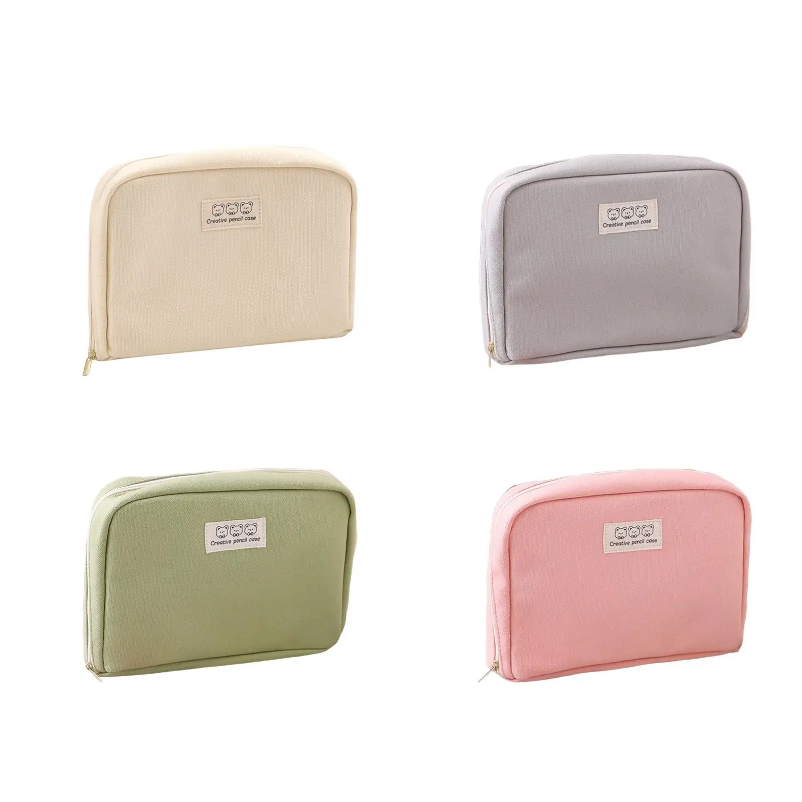 

Pencil Case Marker Pen Case Multifunctional Canvas Office Organizer Box Makeup