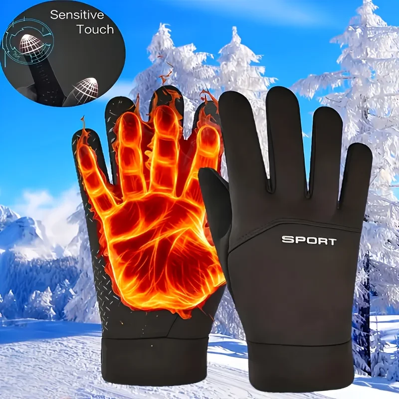 

Winter Gloves Waterproof Thermal Touch Screen Thermal Windproof Warm Gloves Cold Weather Running Riding Sports Hiking Ski Gloves