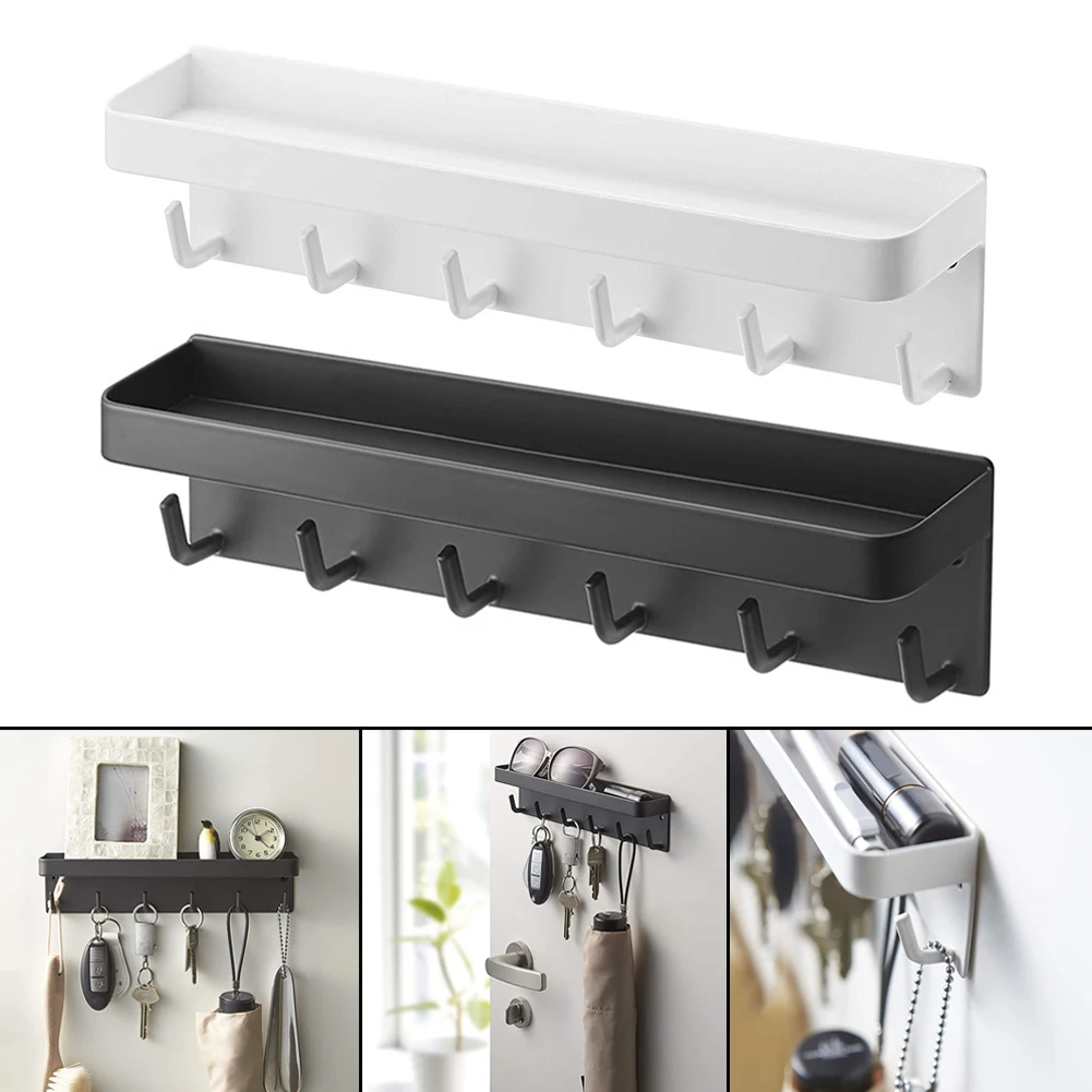 Magnetic Key Rack with Tray Convenient Practical Household Supply