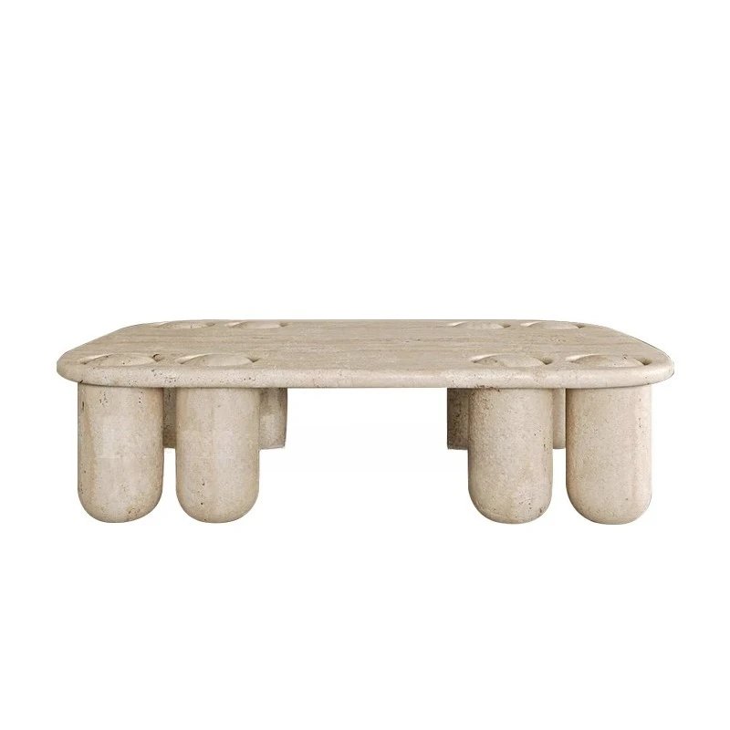 

*Wabi-sabi natural Roman cave stone coffee table light luxury modern minimalist creativity