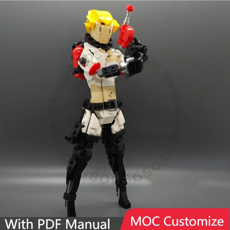 

281 деталь: Набор для сборки Nuka Girl MOC, модульный конструктор, креативный дизайн, популярная простая модель, DIY, игрушка для мальчиков, подарок на праздник