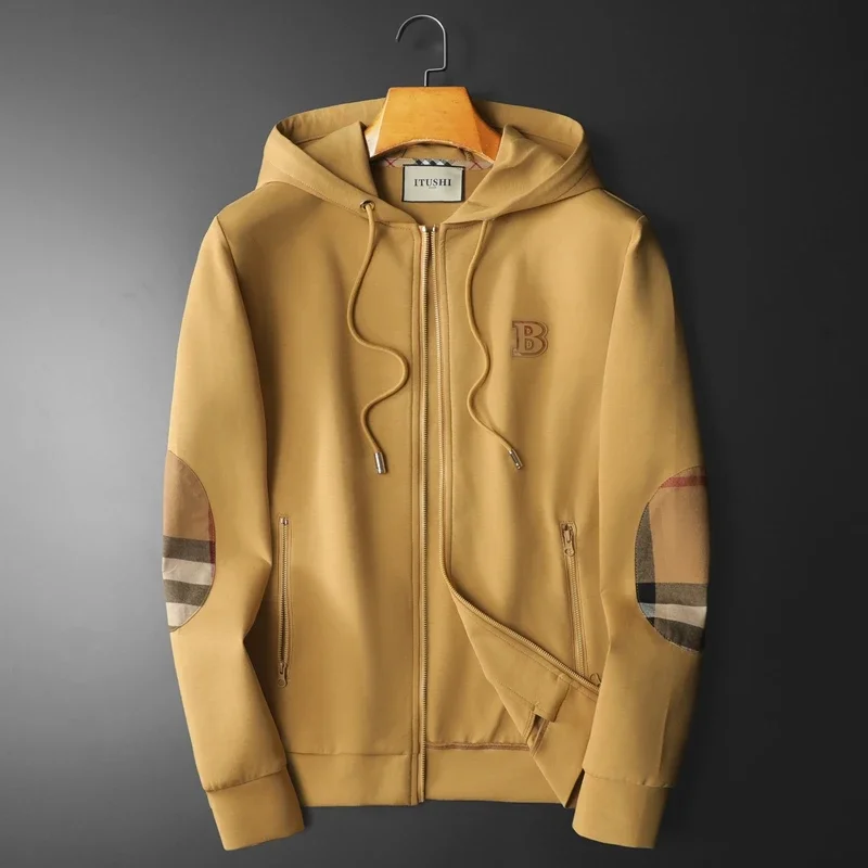 

YEAE Men's Clothing Zip Up Hoodies Oversized 2024 Autumn and Winter New in Sweatshirts Mens Designer Clothes Luxury Men's Coat