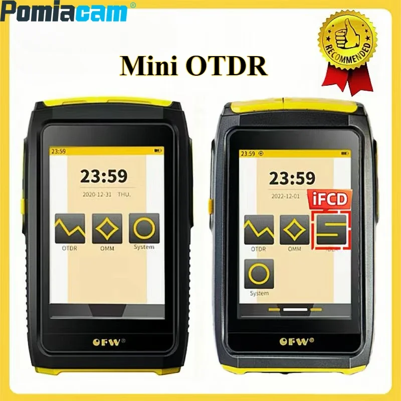 

Mini OTDR Touch Screen Reflectometer Fiber Tester 80KM 20dB Active Fiber Live Test with 1550nm OPM VFL OLS Connector SC APC/UPC