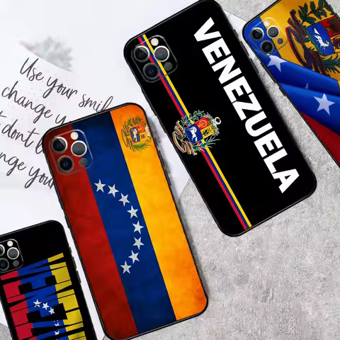 Venezuela Flag Coat Of Arms Case For Samsung Galaxy S25 Ultra S20 S21 S22 S23 S24 Plus S9 S10 S24 FE S25 FE Cover Funda