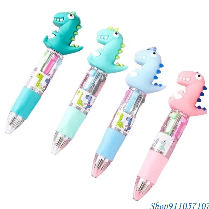 203b 4pcs разноцветный шариковая ручка выдвижной шар.