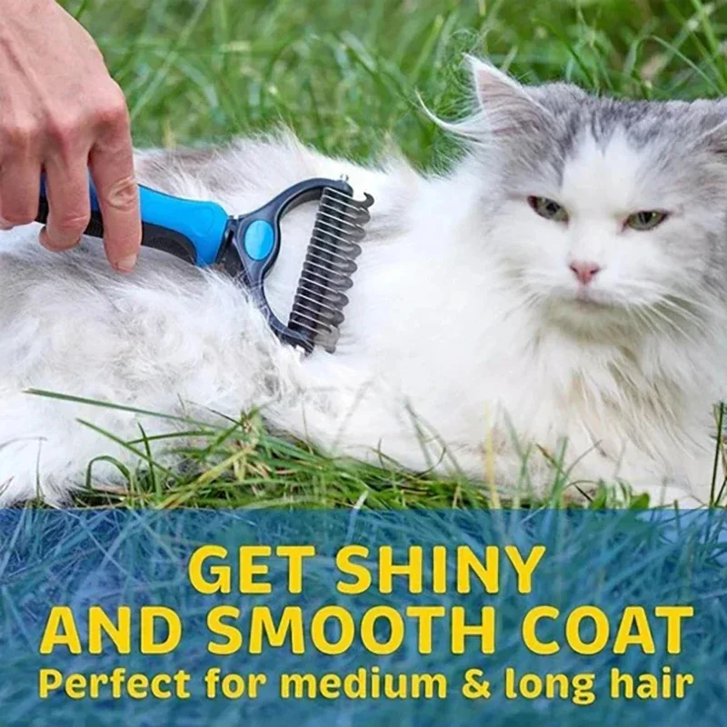 Haustier Katze Haar Entfernung Kamm Bürste Haustier Katze Haar Entfernung Kamm Bürste Haustier Pelz Trimmen Dematting Kämme Welpen Haar Haarausfall Trimmer