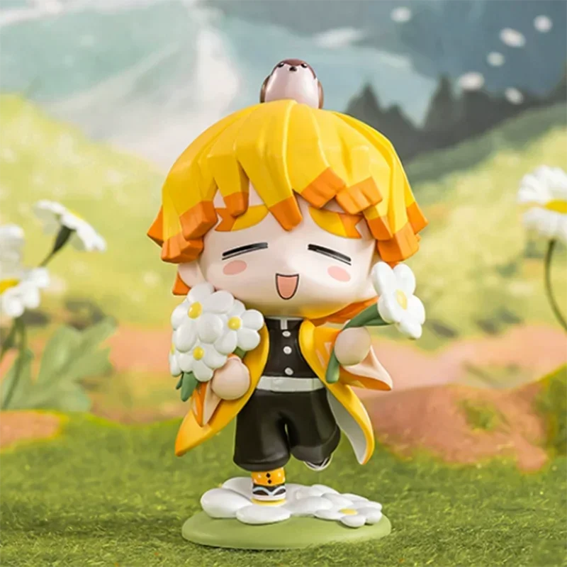 Pop Mart Demon Slayer Geboorte Bloem Serie Blind Box Guess Bag Mystery Box Speelgoed Pop Leuke Anime Figuur Ornamenten Gift Collection
