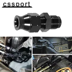 Black AN6 Fuel Hardline Tube Fitting Connector Adapter Male Flare to 3/8